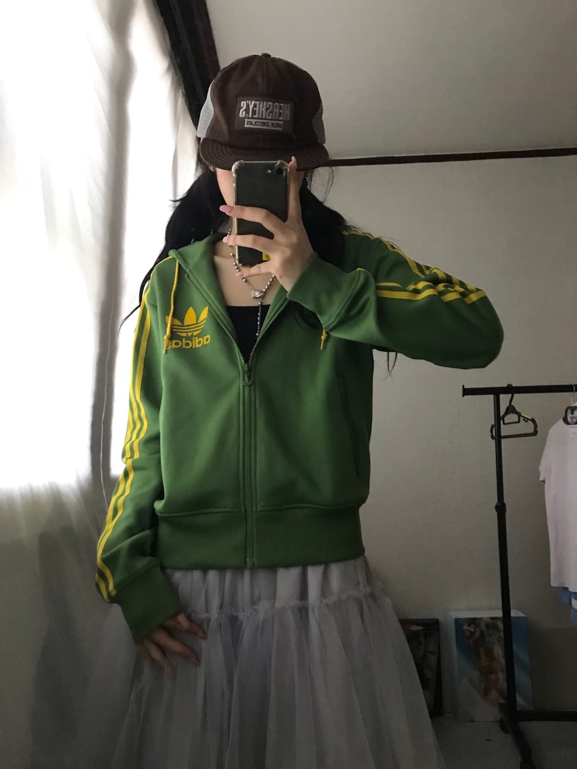 아디다스 00s 연두 후드져지 상품이미지6