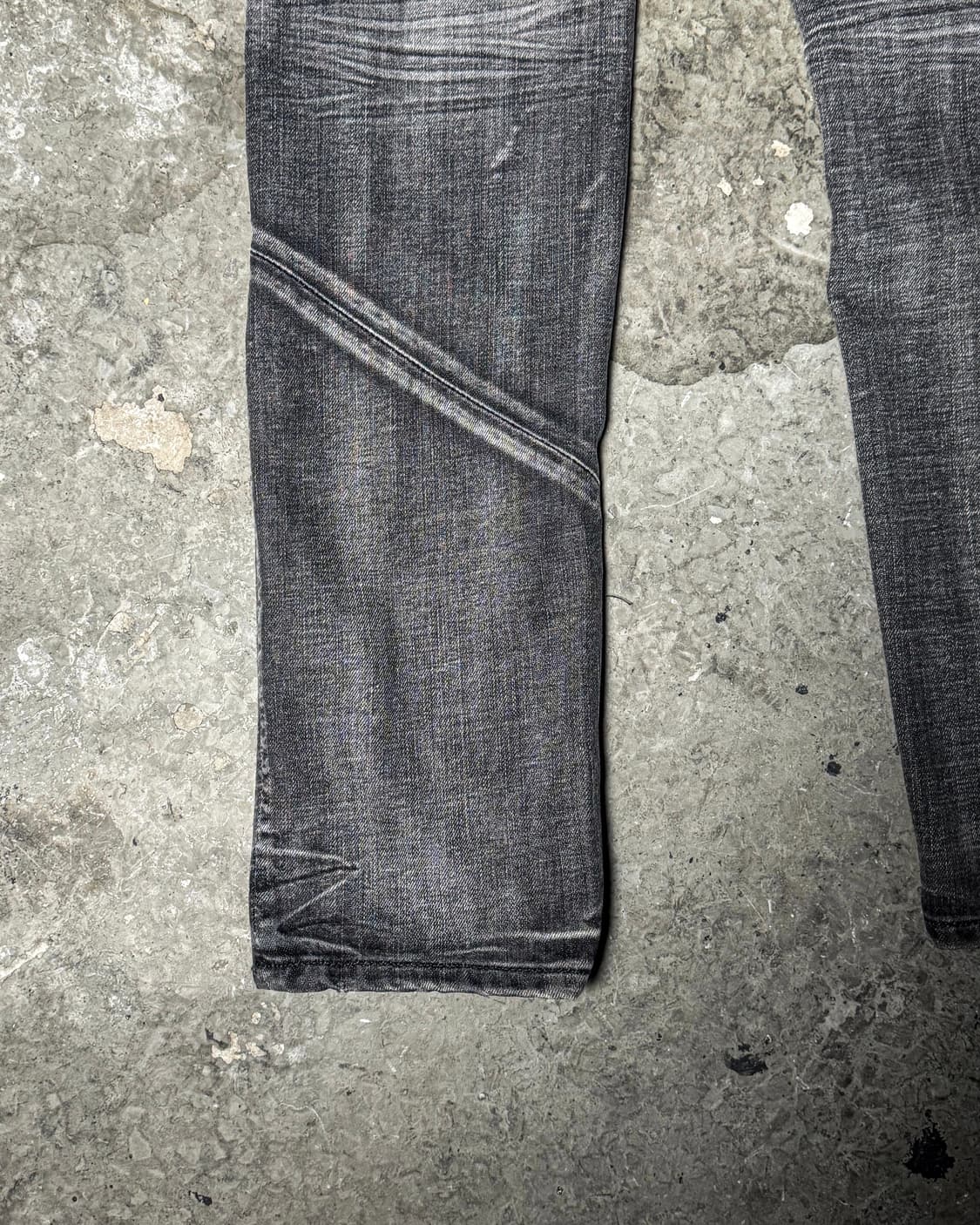 Gray Faded Panel Denim Pants  상품이미지10