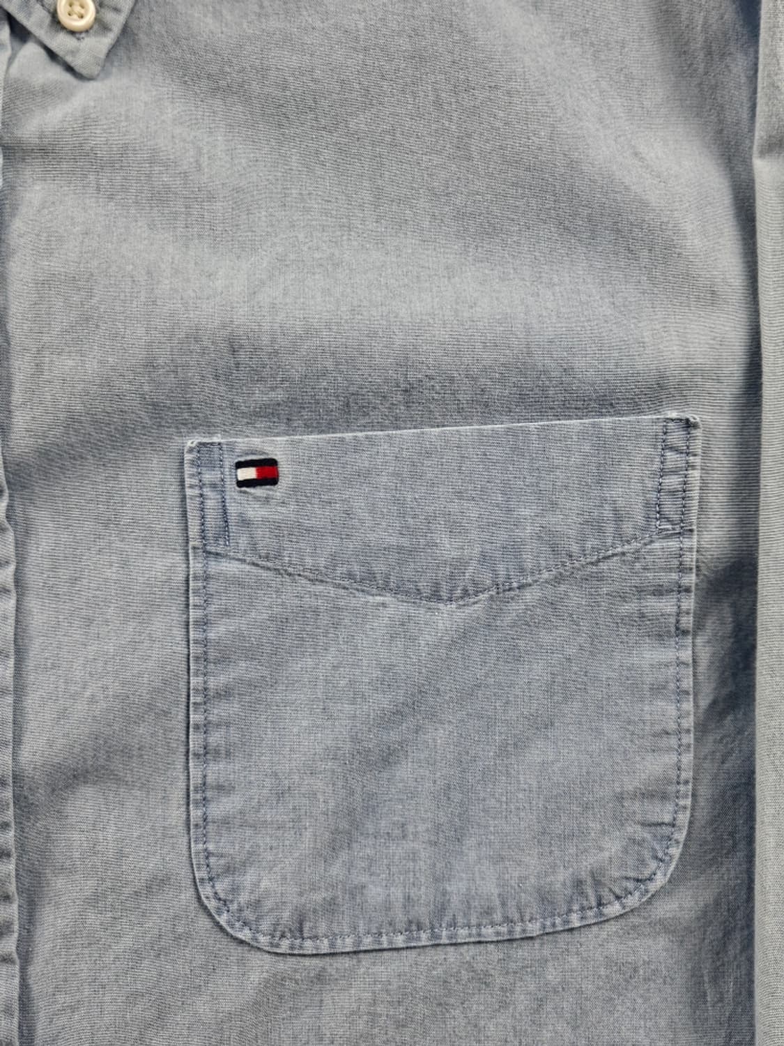 타미힐피거 인디고 데님 커스텀핏 포켓 셔츠 ( L ) / 11010 상품이미지8