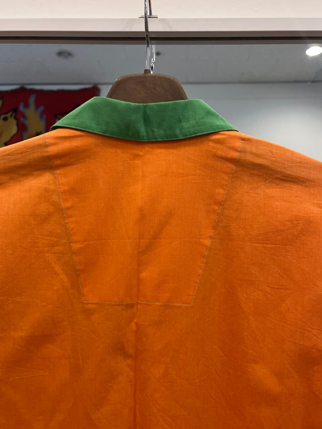 Benetton 베네통 멀티 컬러 오픈 카라 반팔 셔츠  상품이미지6