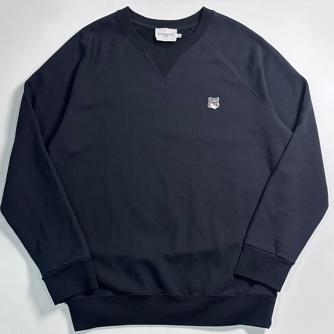 메종 키츠네 폭스헤드 블랙 맨투맨 상품이미지1