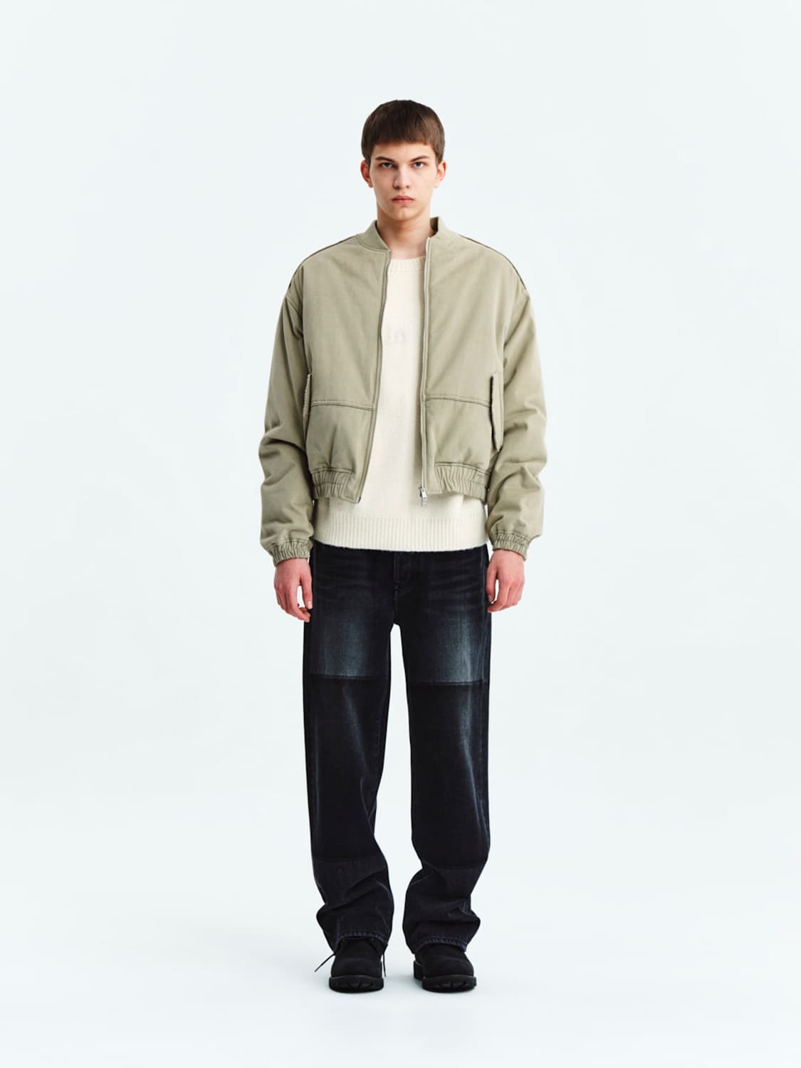 마뗑킴 리버스 워시드 데님 포맨 XL 상품이미지7