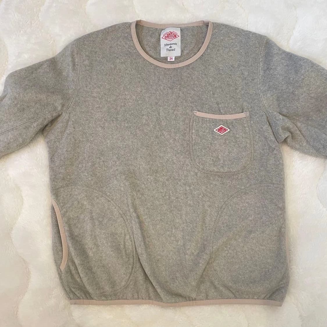  단톤 플리스 크루넥 풀오버 상품이미지1