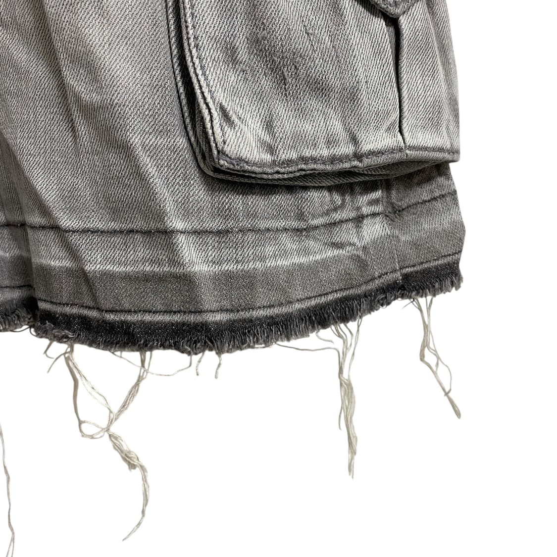 Gray washing western cargo skirt 상품이미지6