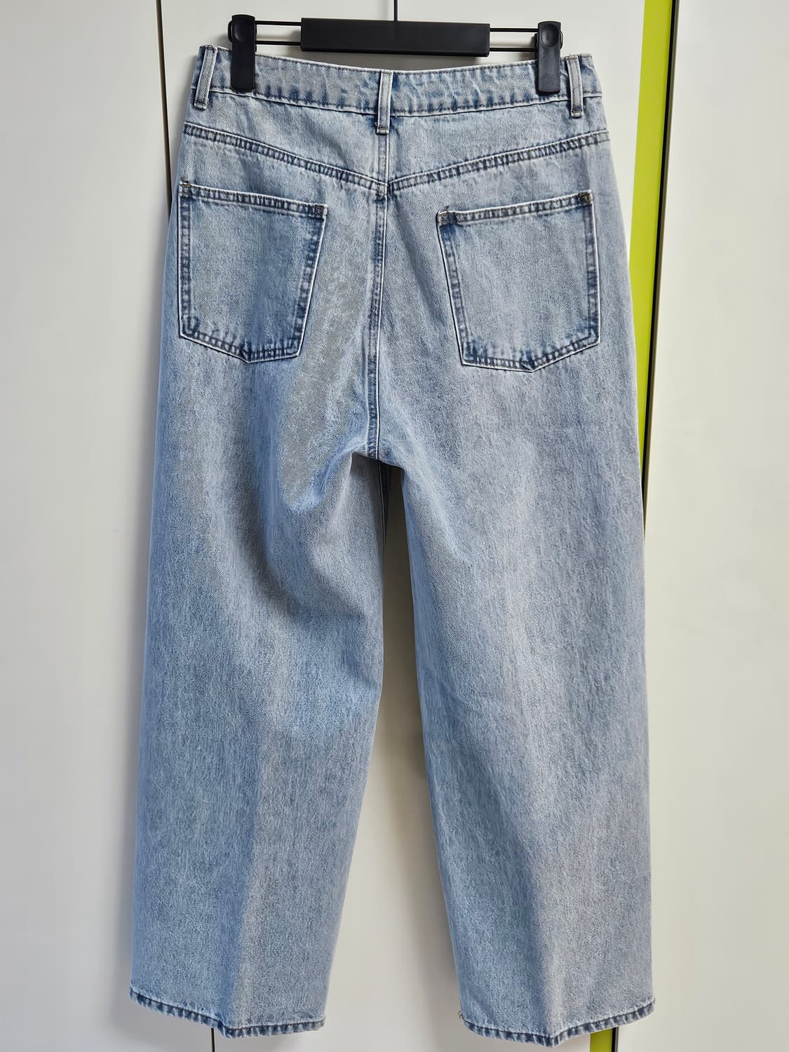 리메인세컨드 연청 청바지 와이드 데님 상품이미지3