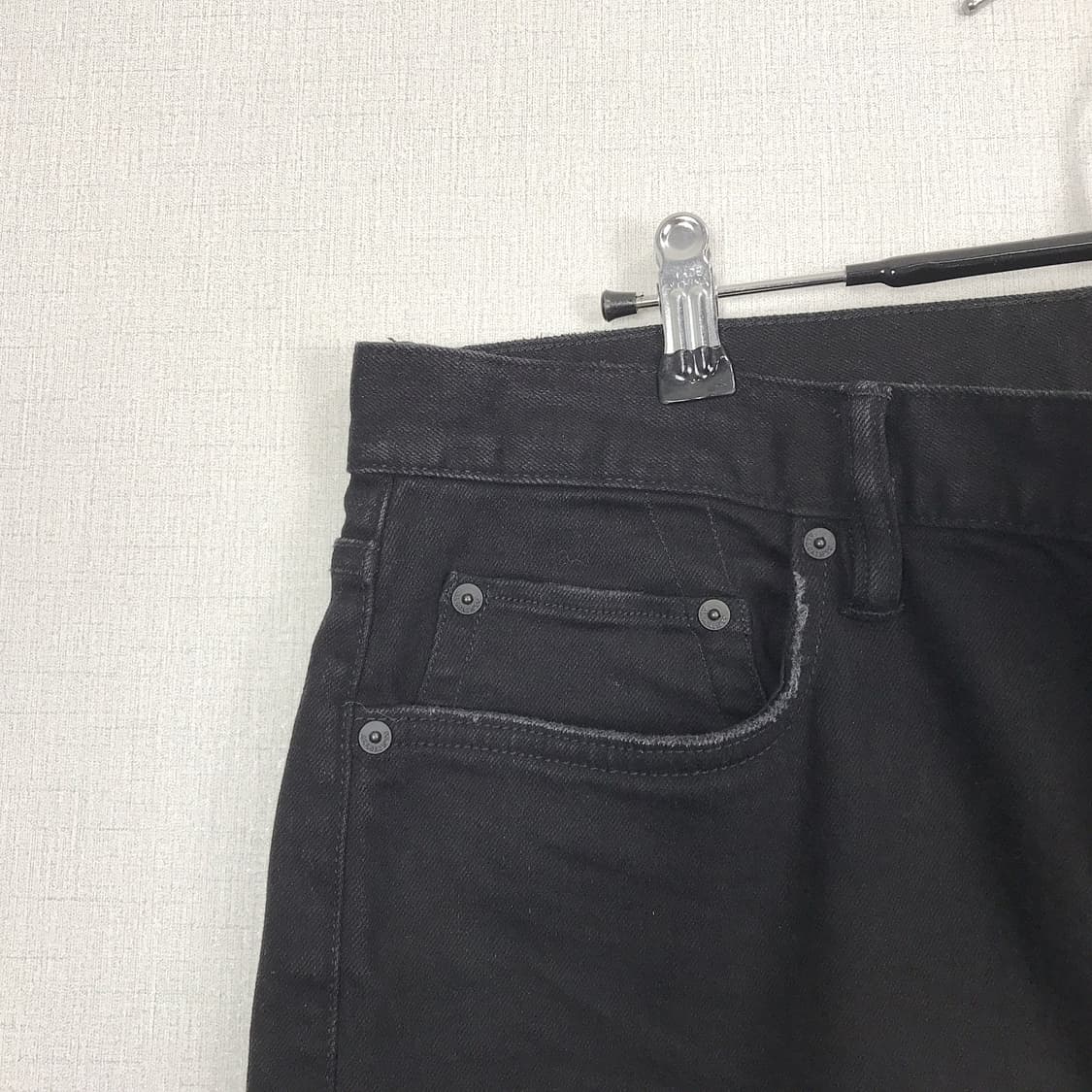 올세인츠 블랙진 스키니핏 흑청 데님 청바지 남성32-33 상품이미지4