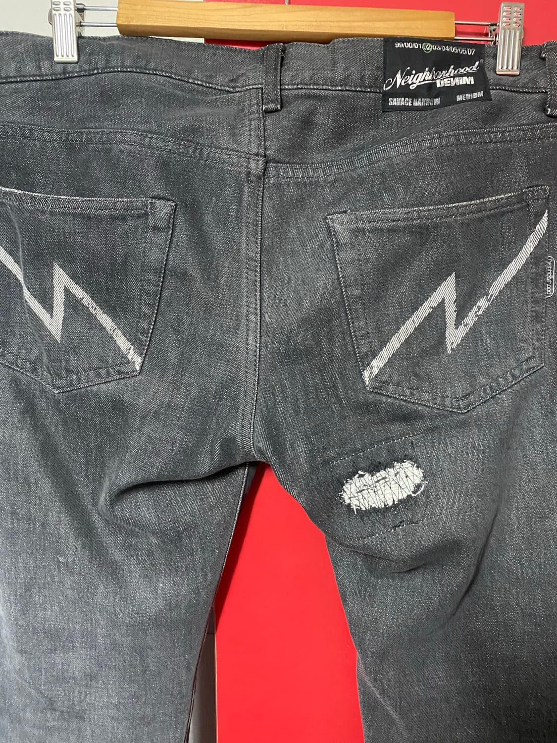 2002 네이버후드 셀비지 데님 블랙 상품이미지5