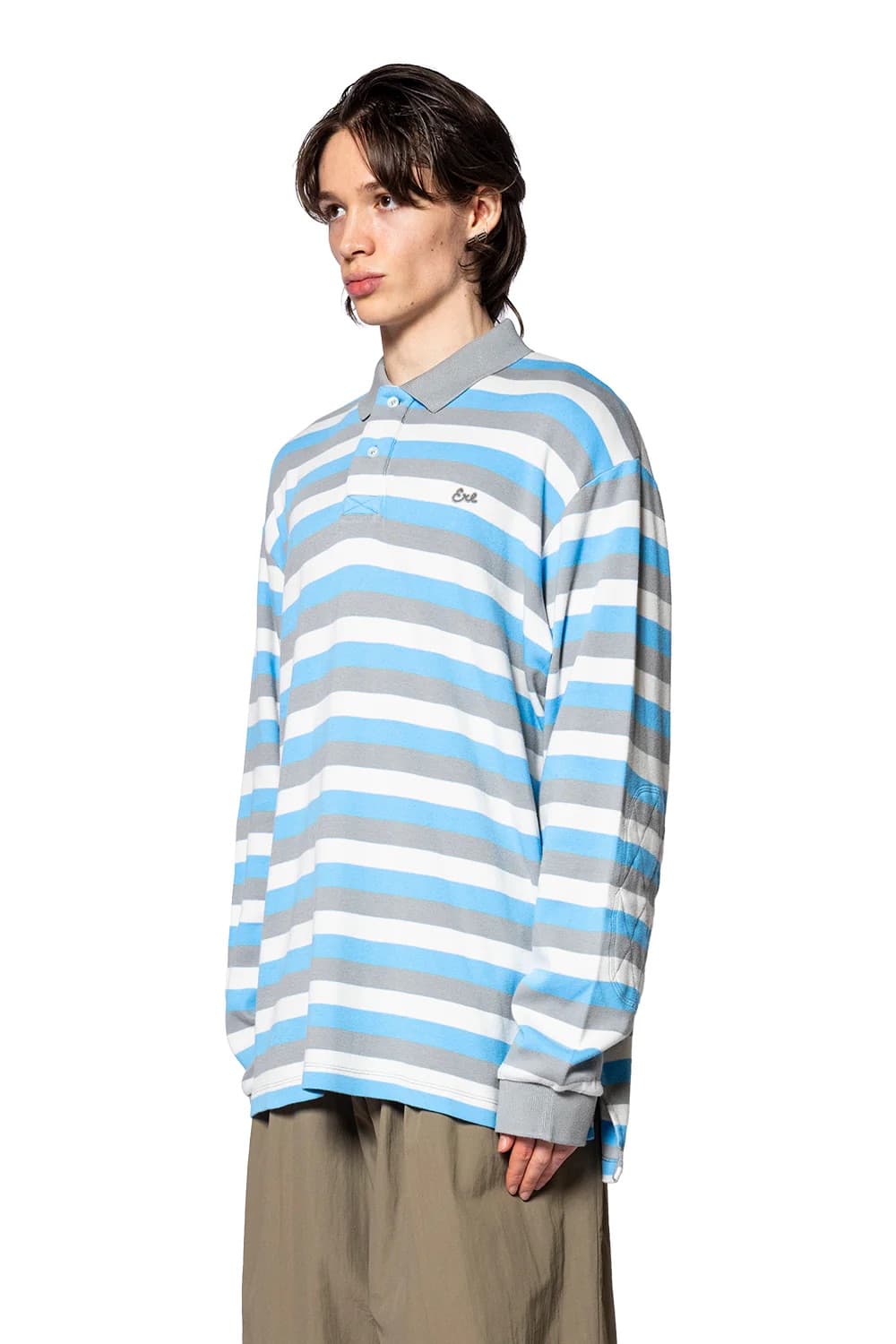 [L,XL]이알엘 ERL 26ss 스트라이프 폴로티/블루 상품이미지2