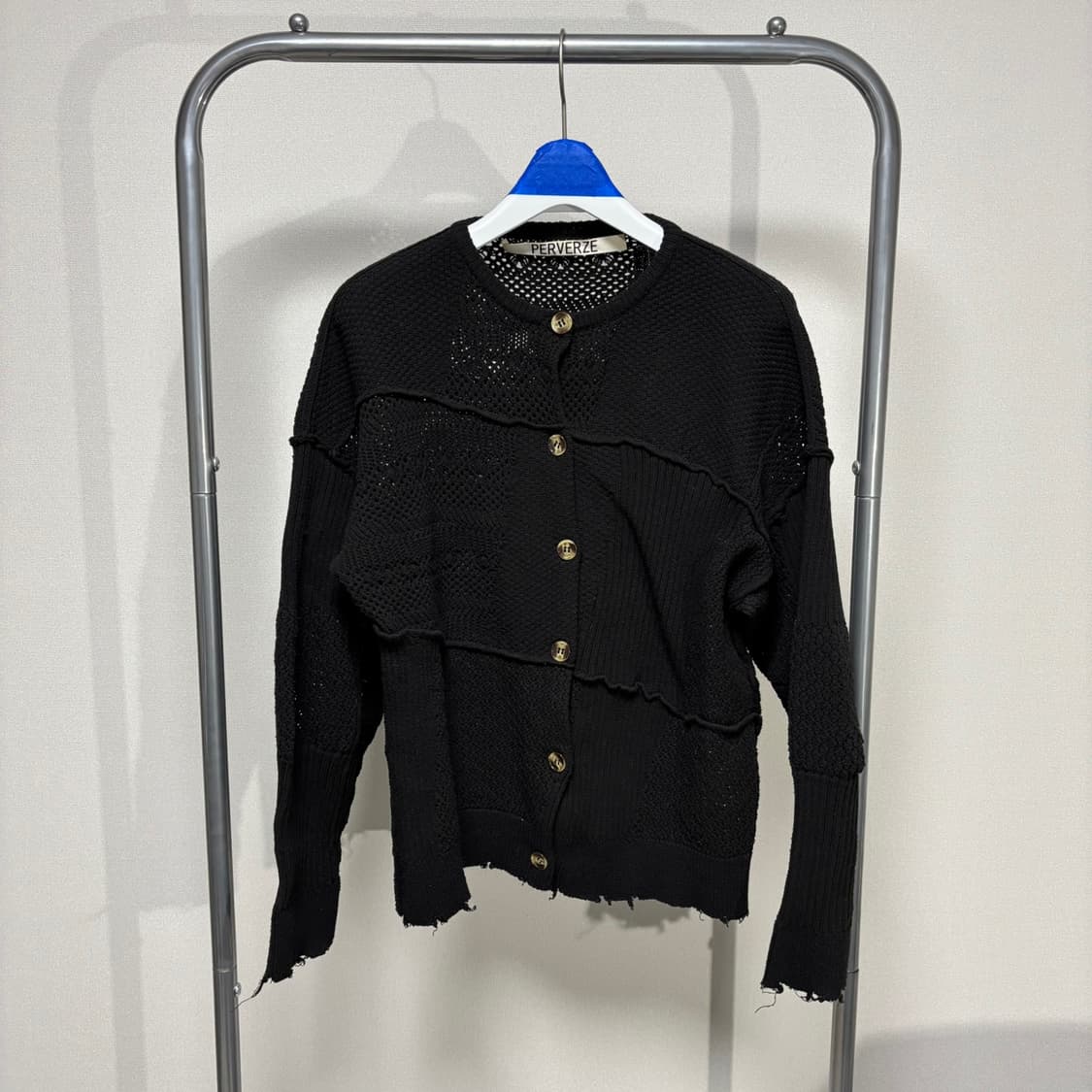f) perverze 퍼버즈 대미지 가디건 상품이미지1