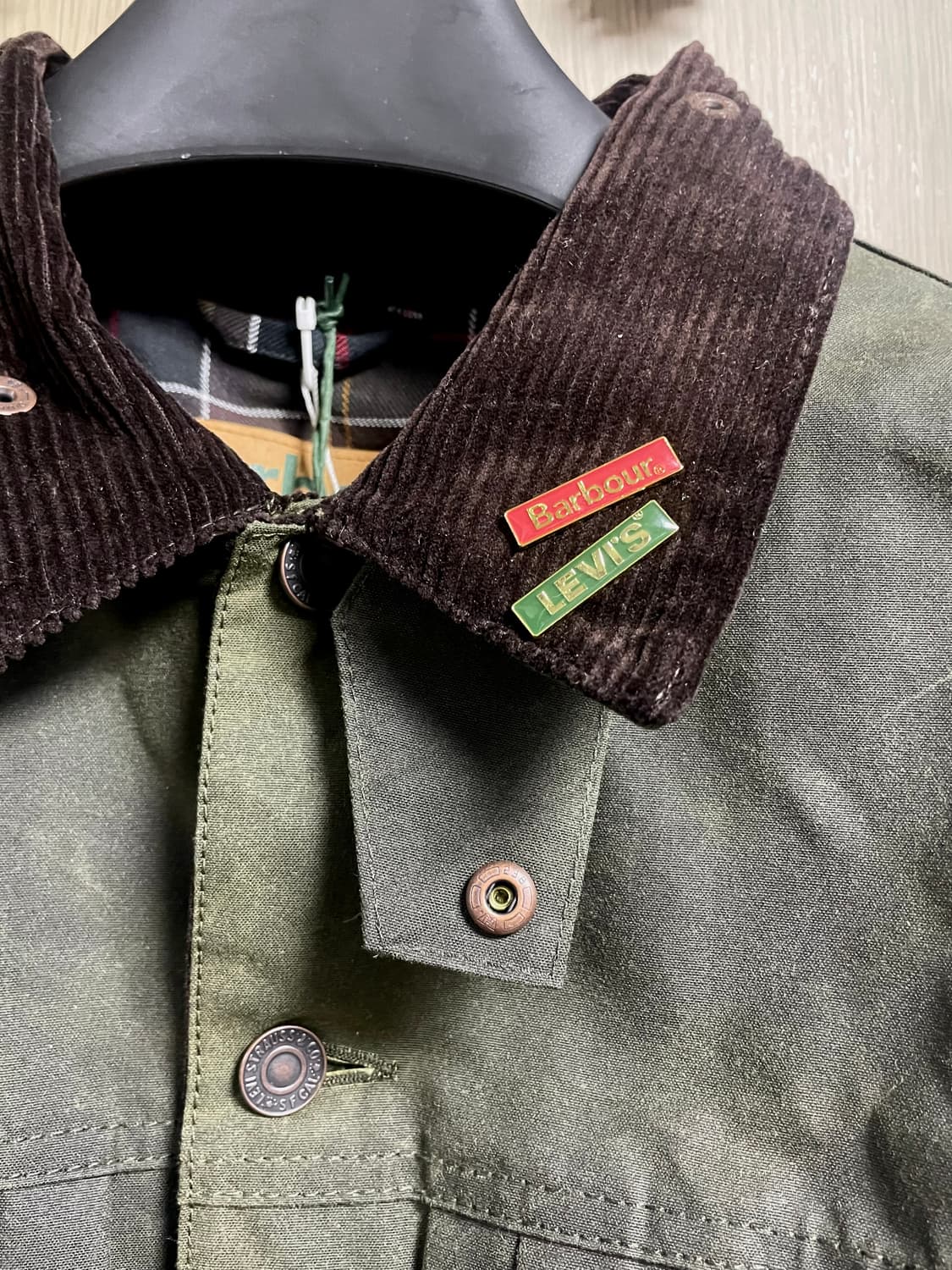 리바이스 X 바버 콜라보 타입2 왁스자켓 새상품 상품이미지2