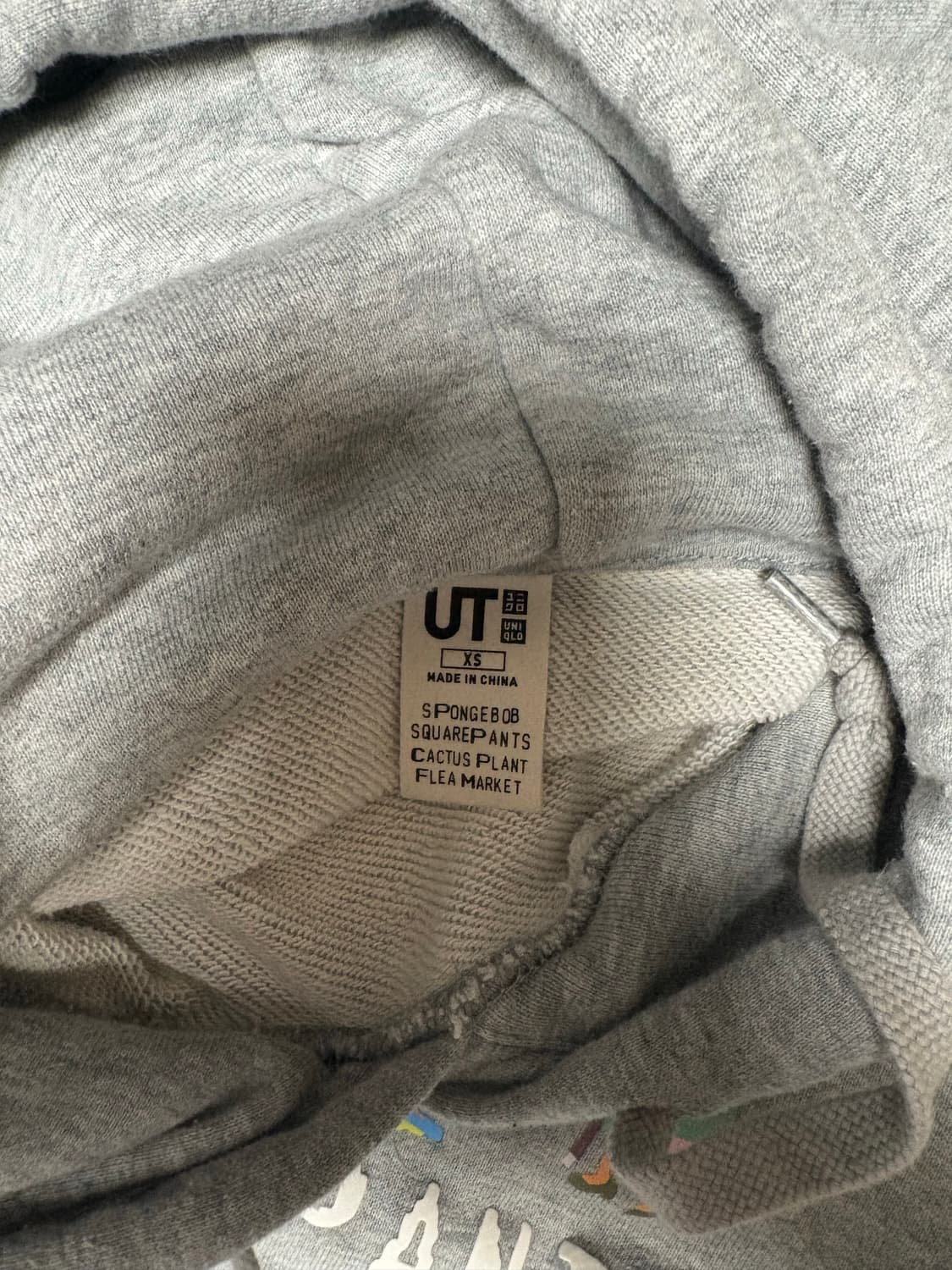 유니클로 스폰지밥 후드티xs 희귀매물 상품이미지7