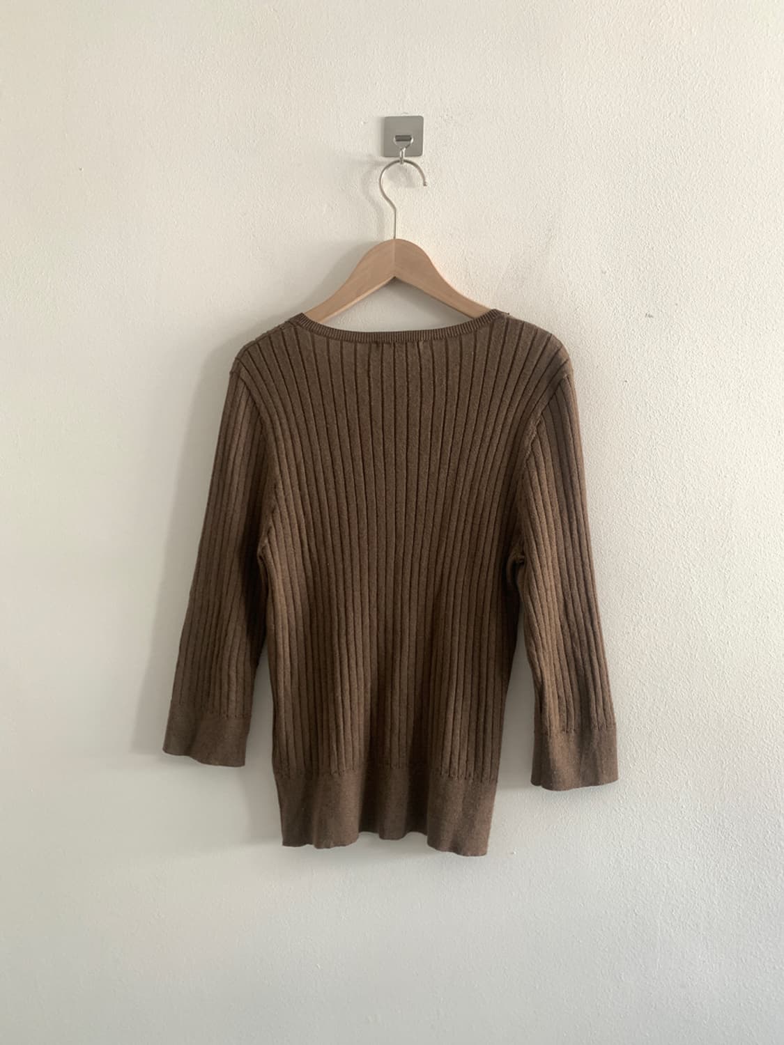 (Vintage)Beads Button Top(Brown) 상품이미지6