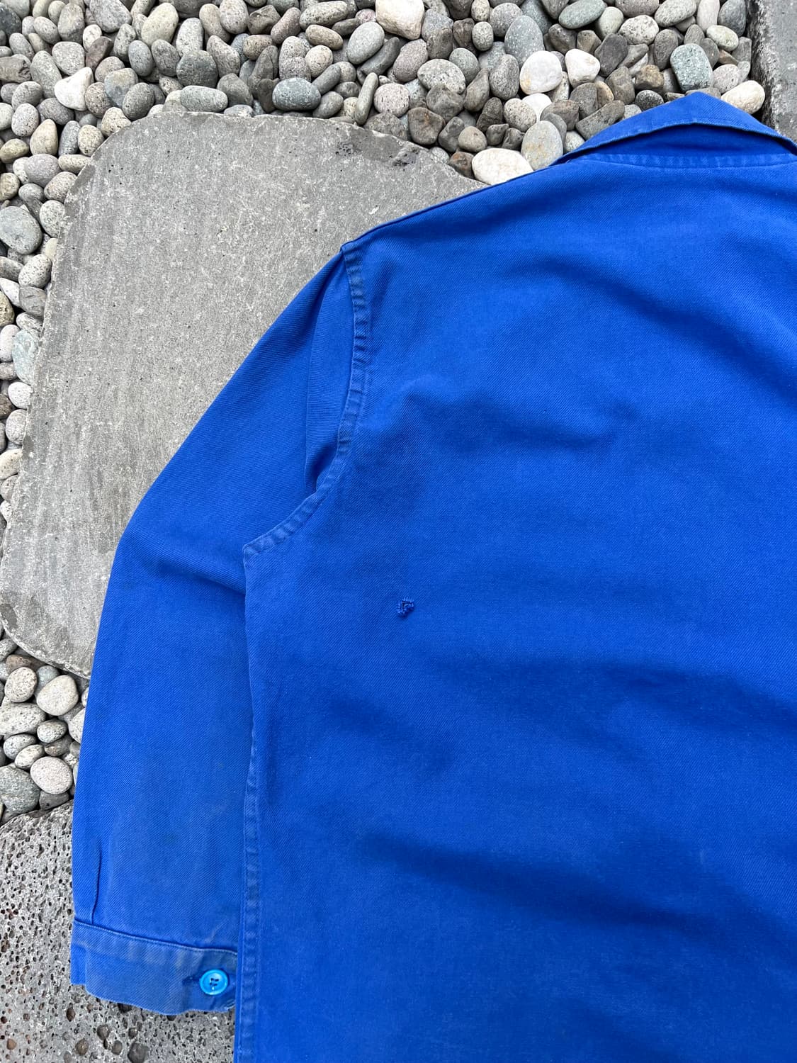 OLD VINTAGE WASHING BLUE FRENCH 프렌치워크자켓 상품이미지9