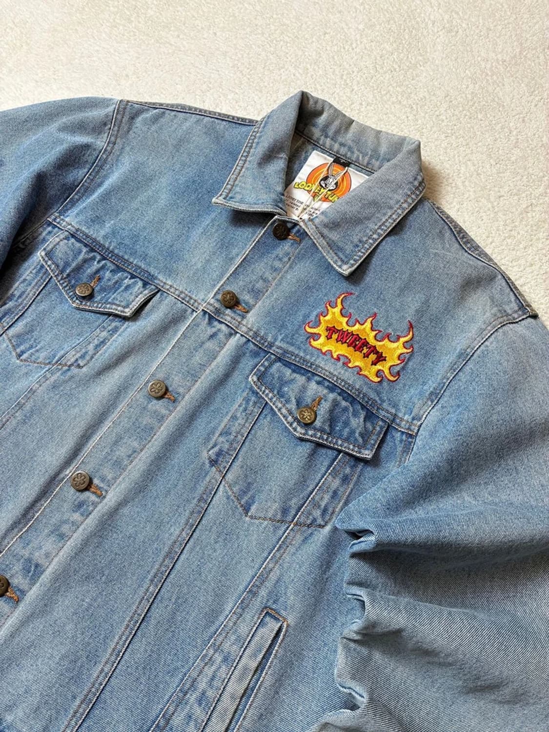 루니툰즈 90's Tweety 트위티 데님 자켓 PN6433 상품이미지6