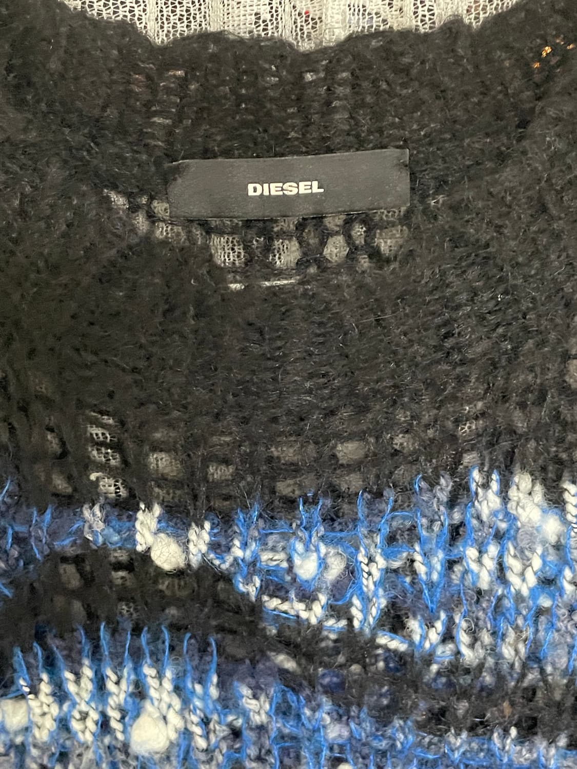 Diesel 모헤어 블루 니트 상품이미지3