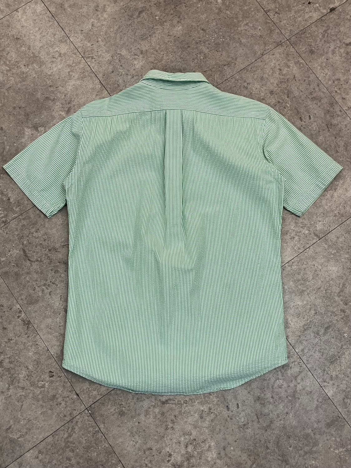 폴로 랄프로렌 스트라이프 반팔 셔츠 그린 M #csz3349  상품이미지7