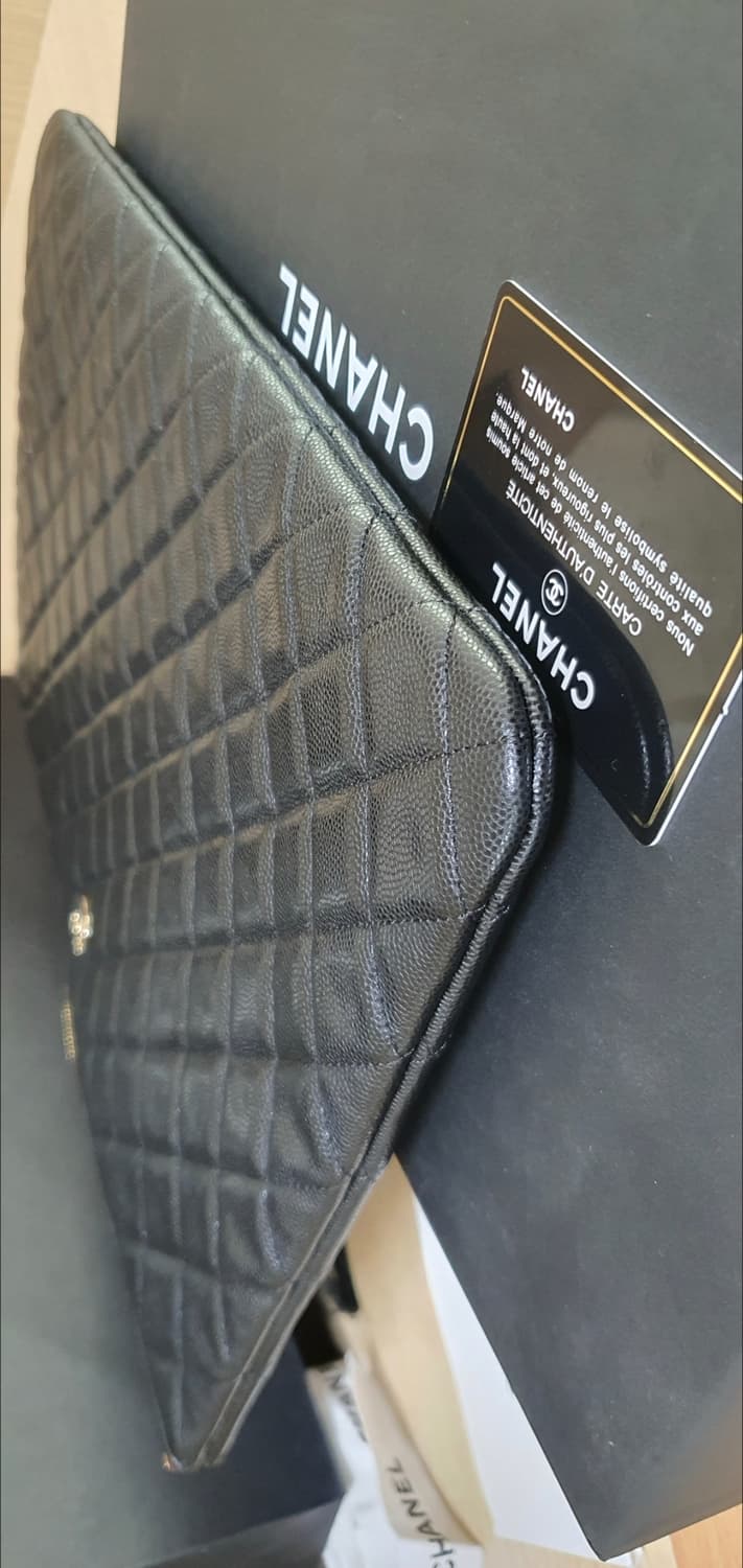 샤넬 캐비어 클러치/클러치백 라지 샴골 새상품급 정품(감정O) 상품이미지7