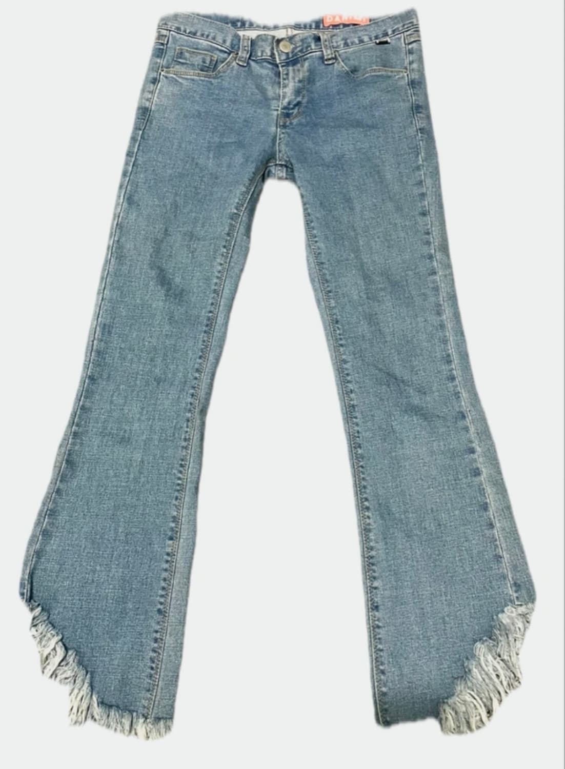 빈티지 프린지 디테일 부츠컷 팬츠 S 상품이미지1