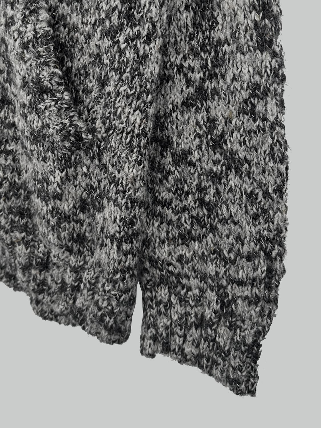 언더커버 22ss 니트 후드 집업 그레이 상품이미지4