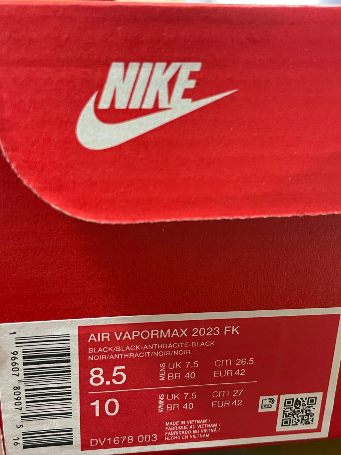 나이키 에어 베이퍼맥스 2023 플라이니트 블랙 265 상품이미지4