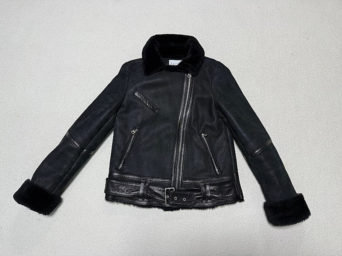 산드로 가죽 무스탕 여성용 95호 66사이즈 상품이미지1