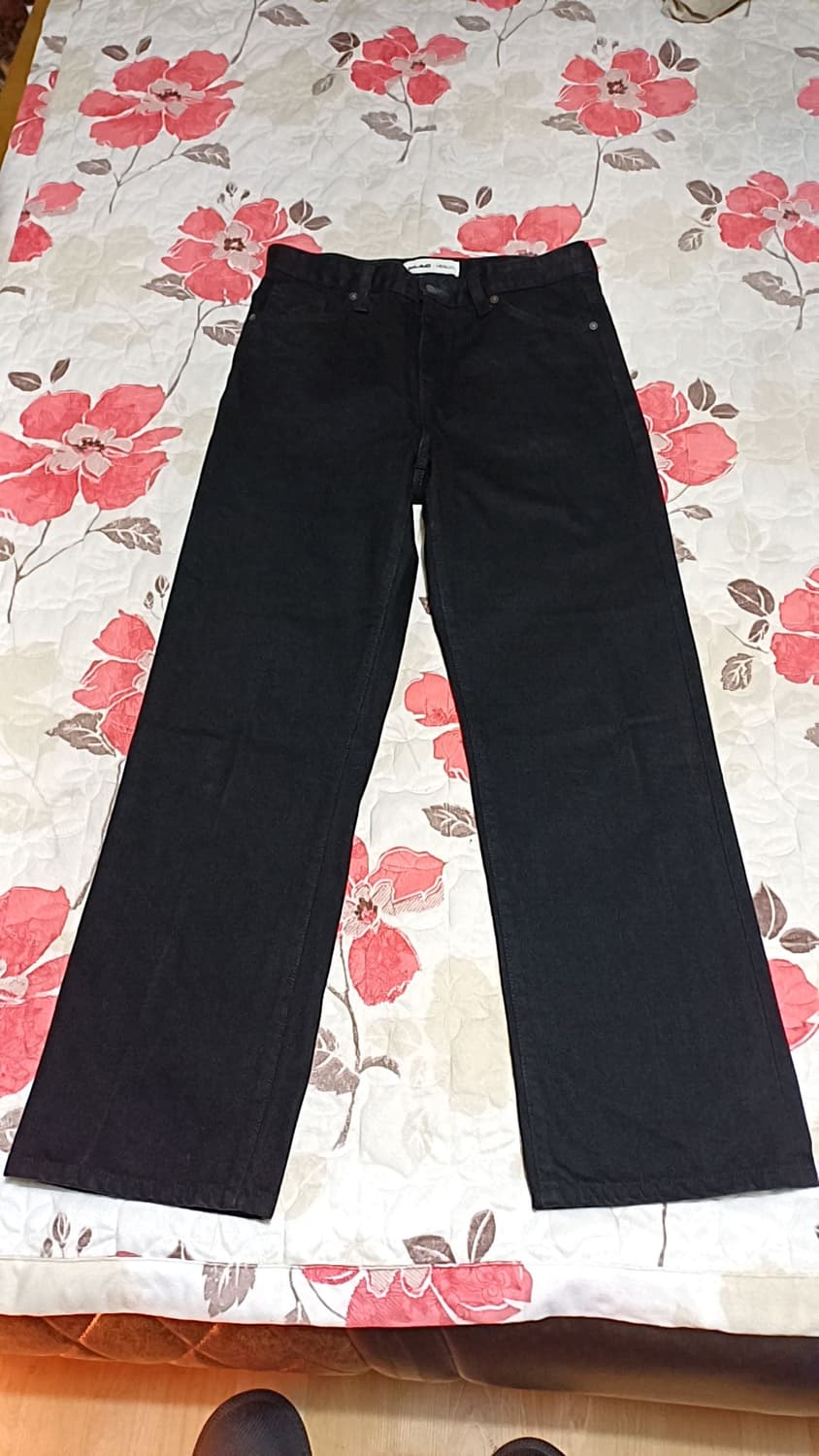 플랙 블랙진 실측31인치 기장105 상품이미지1