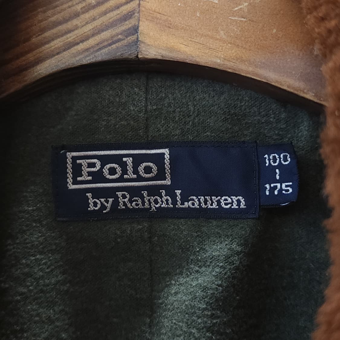 90s 폴로 랄프로렌 양털카라 헤비울 랜치코트 매키노 코트 지프코트 L 상품이미지5