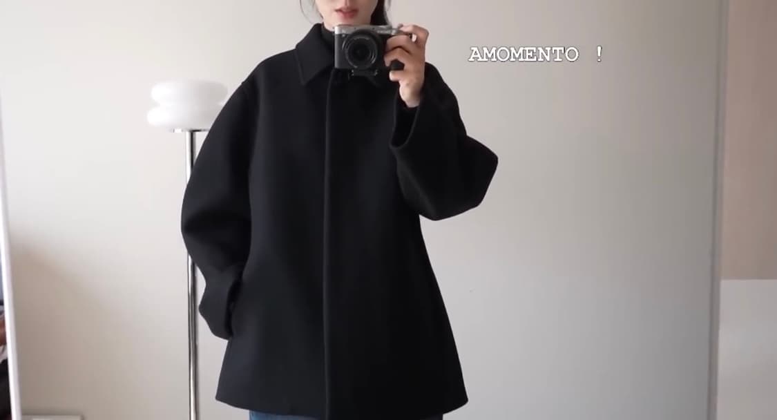 새상품)아모멘토 아워글래스 코트 0사이즈 상품이미지3