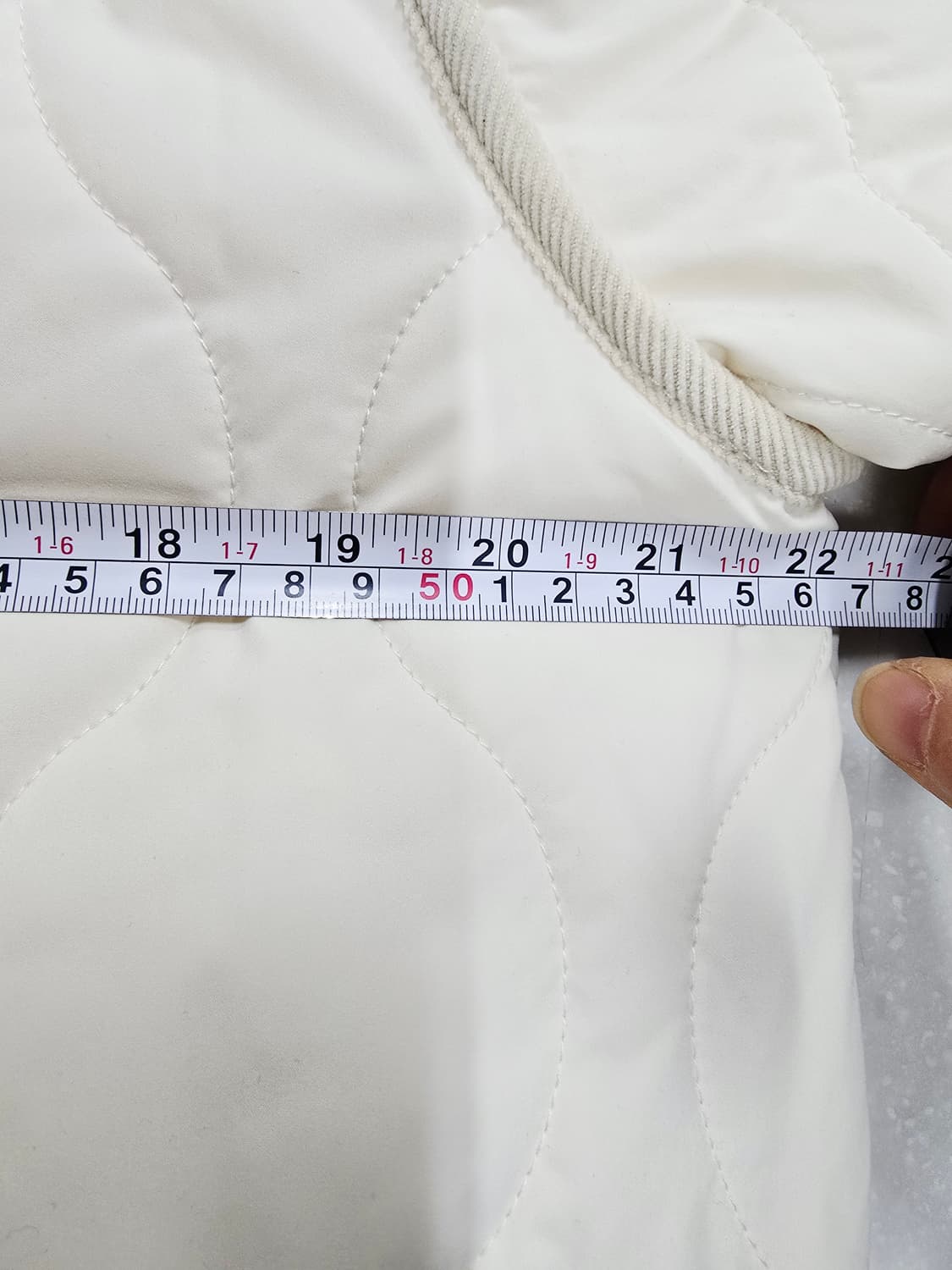 새상품 어반랩 아이보리 퀼팅 자켓 경량패딩 상품이미지8