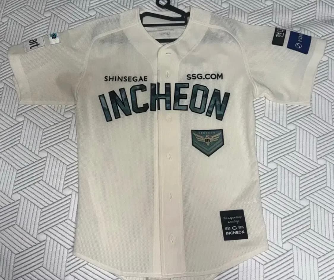 SSG랜더스 친환경 랜딩데이 밀리터리 인천군 유니폼 (노마킹,90사이즈) 상품이미지1