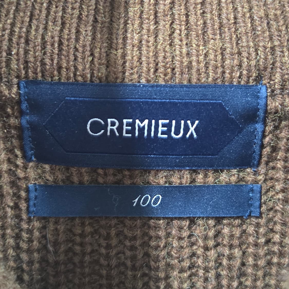 다니엘크레뮤 울 블랜드 투웨이 니트집업 100 상품이미지3