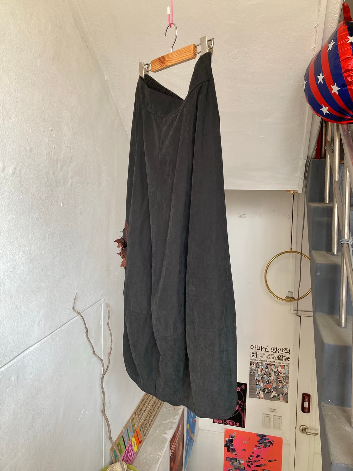 에스닉 플라워 롱 벌룬 스커트 상품이미지4