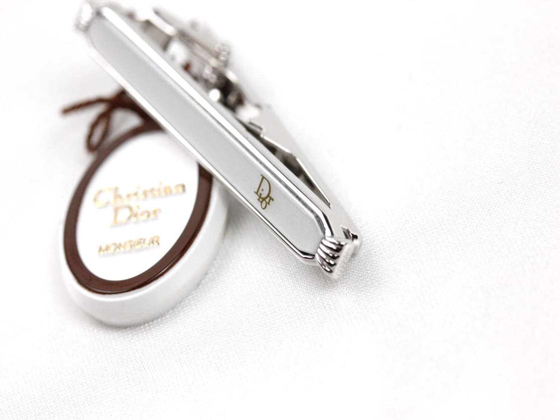 디올 S등급 5cm 은장 남자 명품 넥타이핀 빈티지 상품이미지4