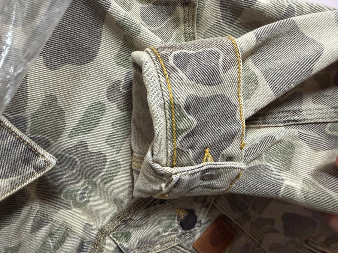 칼하트 WIP 덕 헬스턴 자켓 카모 덕 블랙 블리치드 상품이미지5