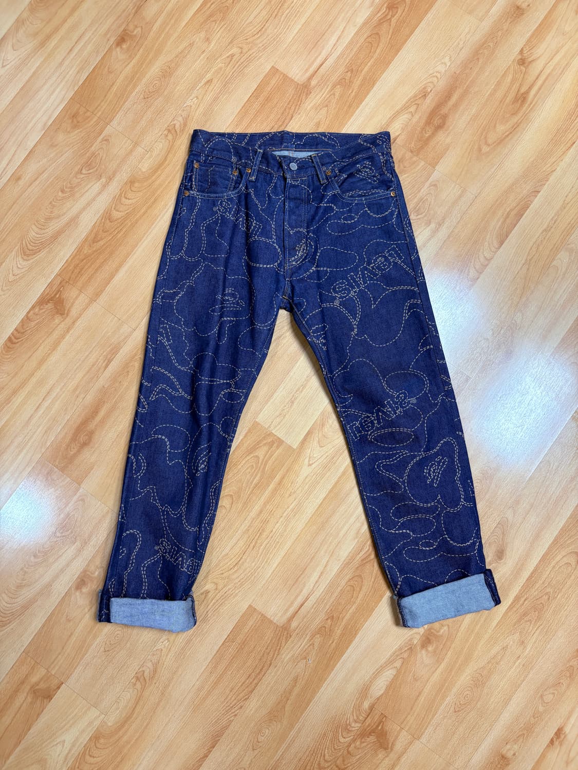 베이프 리바이스 청바지 상품이미지1