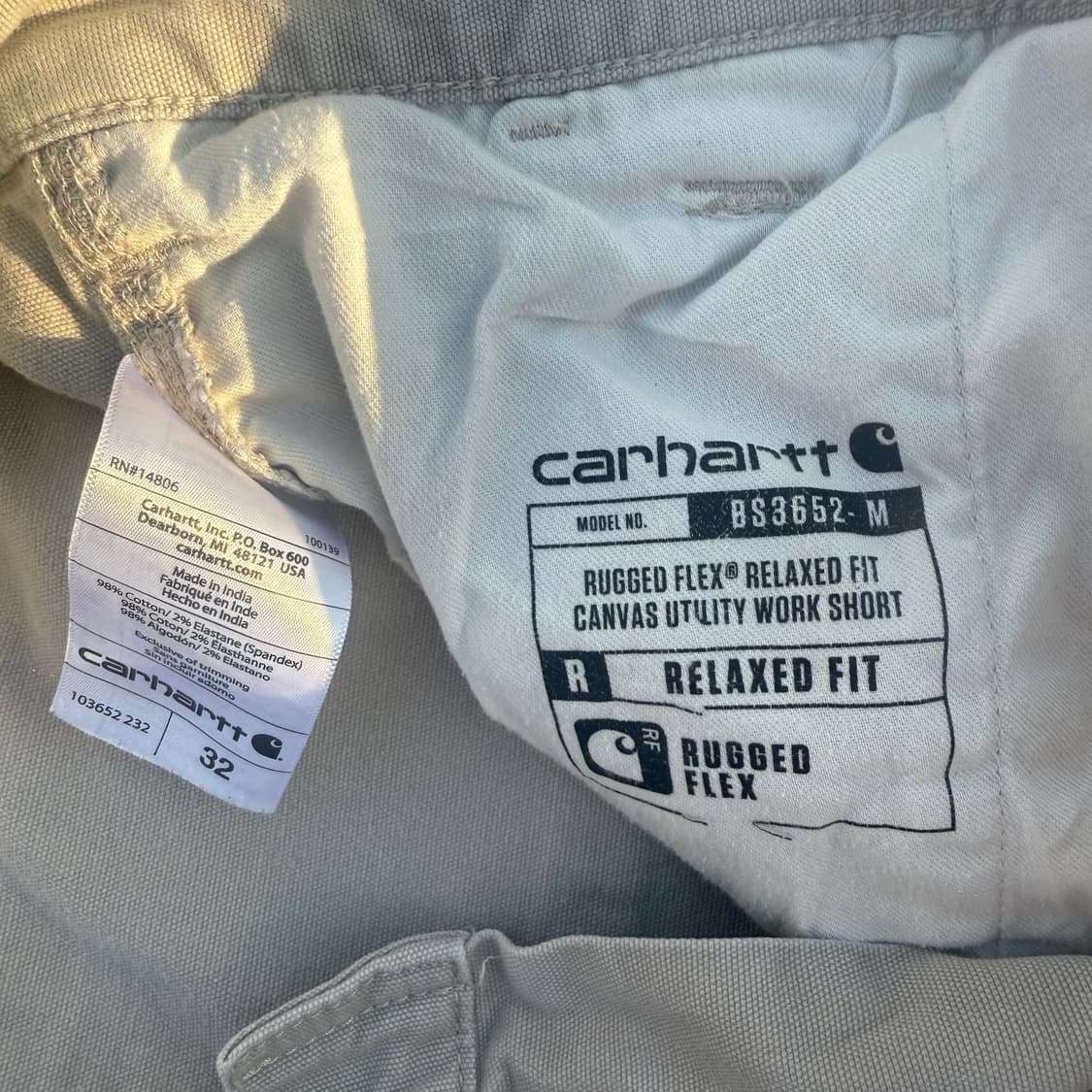 [Carhartt] 칼하트 카펜터 워크팬츠 반바지 c-21 상품이미지4