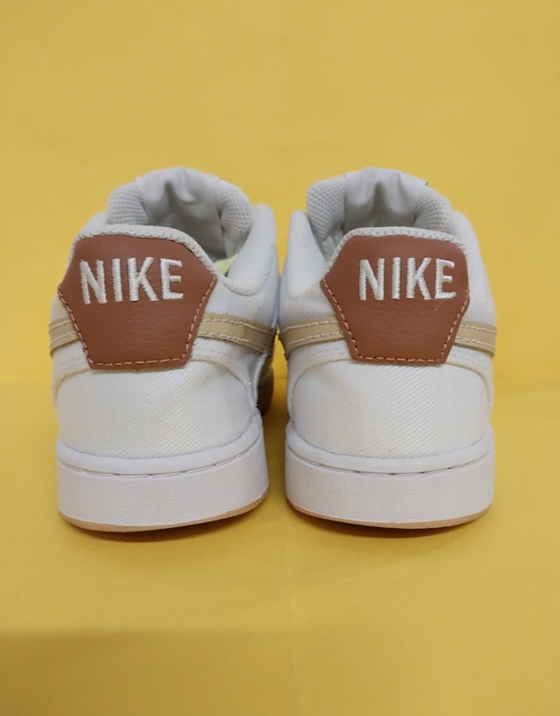 남성 나이키 코트 비전 로우 캔버스 화이트 세서미 운동화 (240) 상품이미지4