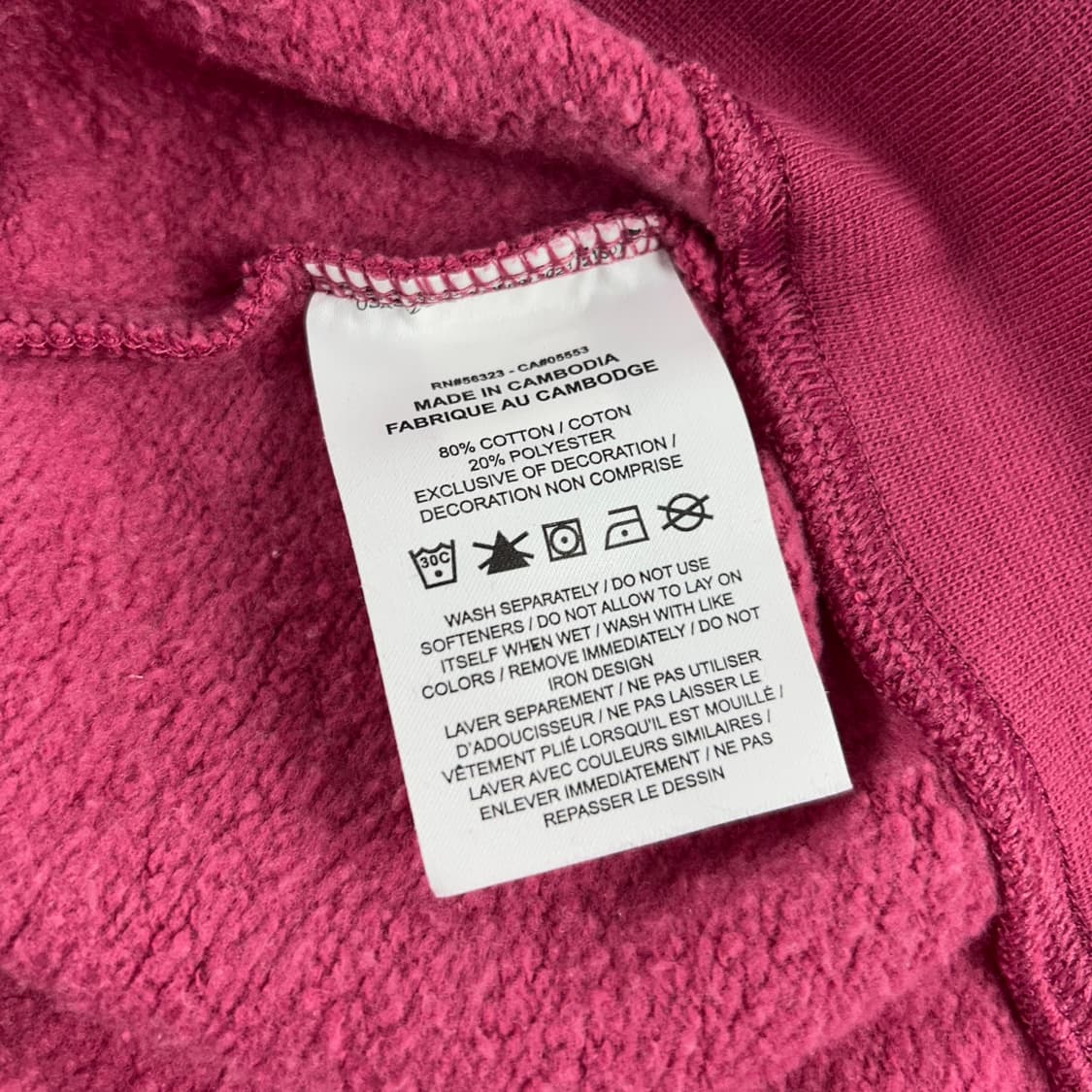 나이키 신형 빅로고 핑크 크롭 후드집업 상품이미지7