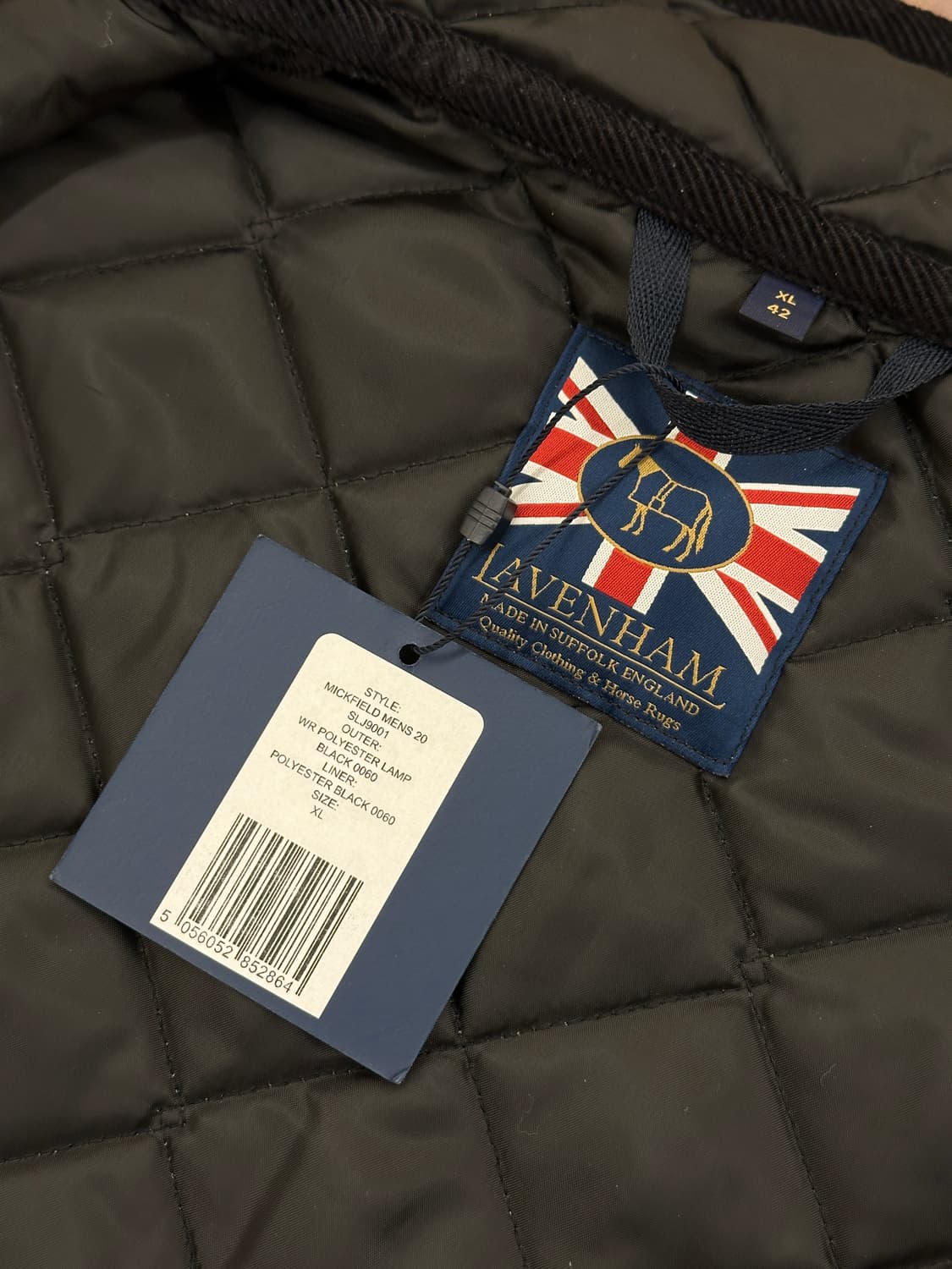 [새제품] 라벤헴 믹필드 퀼팅베스트 블랙 XL 상품이미지5