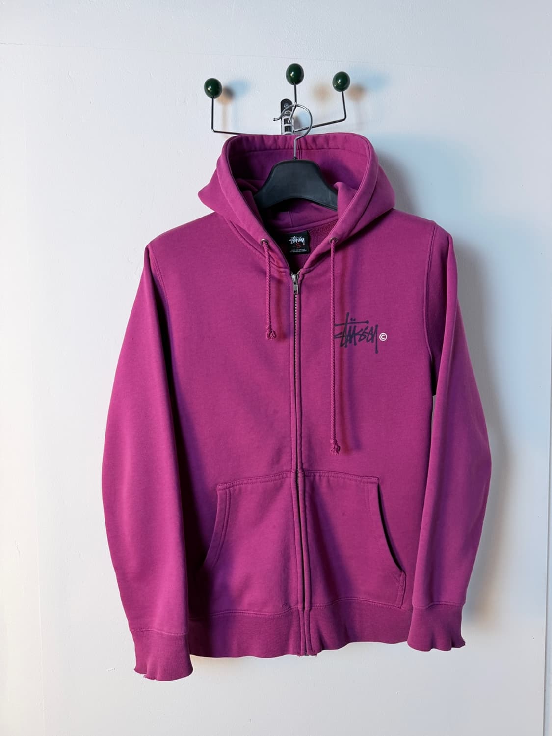 00s 스투시 스탁 로고 후드 집업 상품이미지1