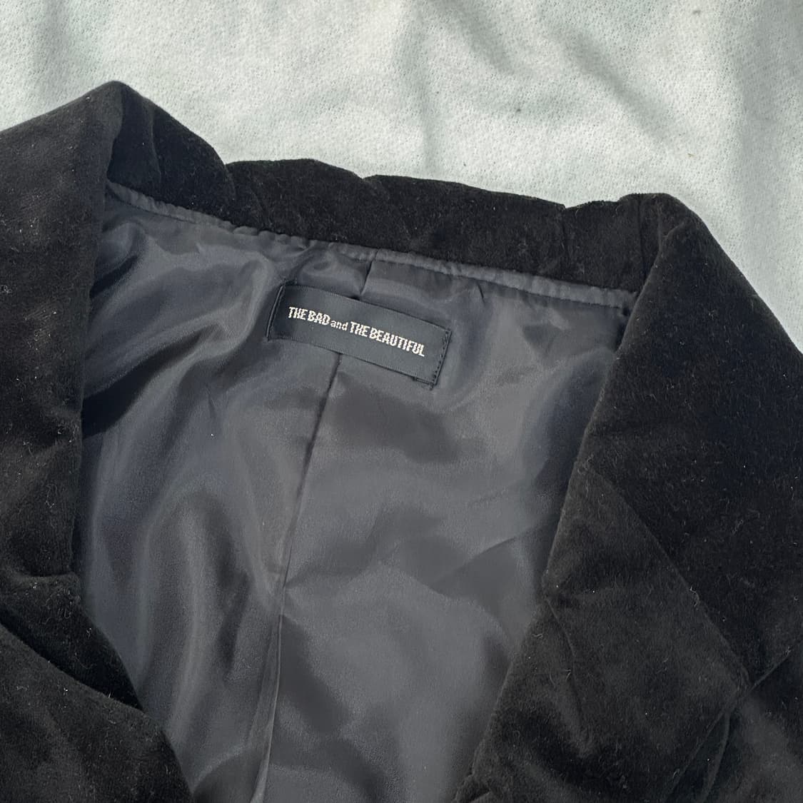 고스로리 공겜 여주 벨벳 리본 허리 포인트 블레이저 자켓 데빌 지뢰계 상품이미지5