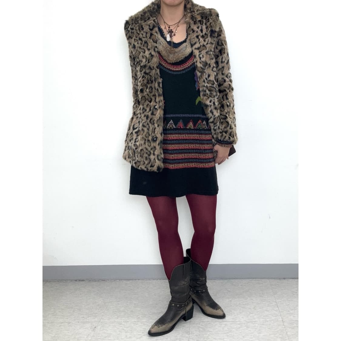 빈티지 레오파드 퍼자켓 상품이미지4