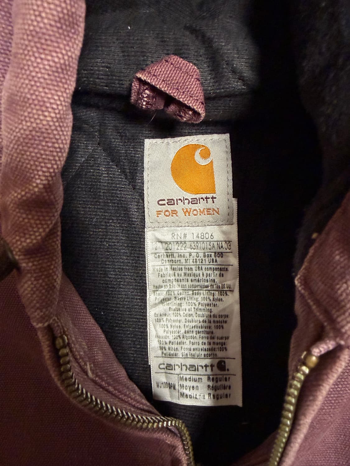 칼하트 wj130 dpm 샌드스톤 액티브 워크자켓 상품이미지4