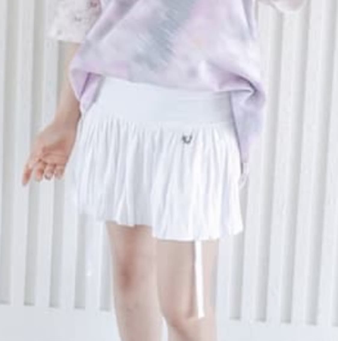 구해요) 샵페어리 드레이프 리본 스커트 화이트 상품이미지1