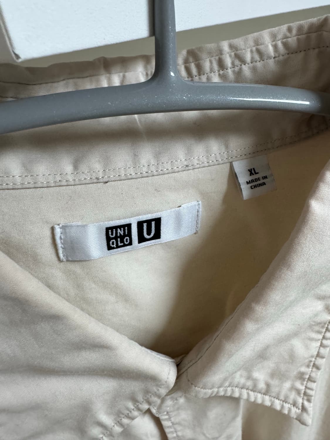 [XL]유니클로U 오버사이즈셔츠(내추럴) 상품이미지7