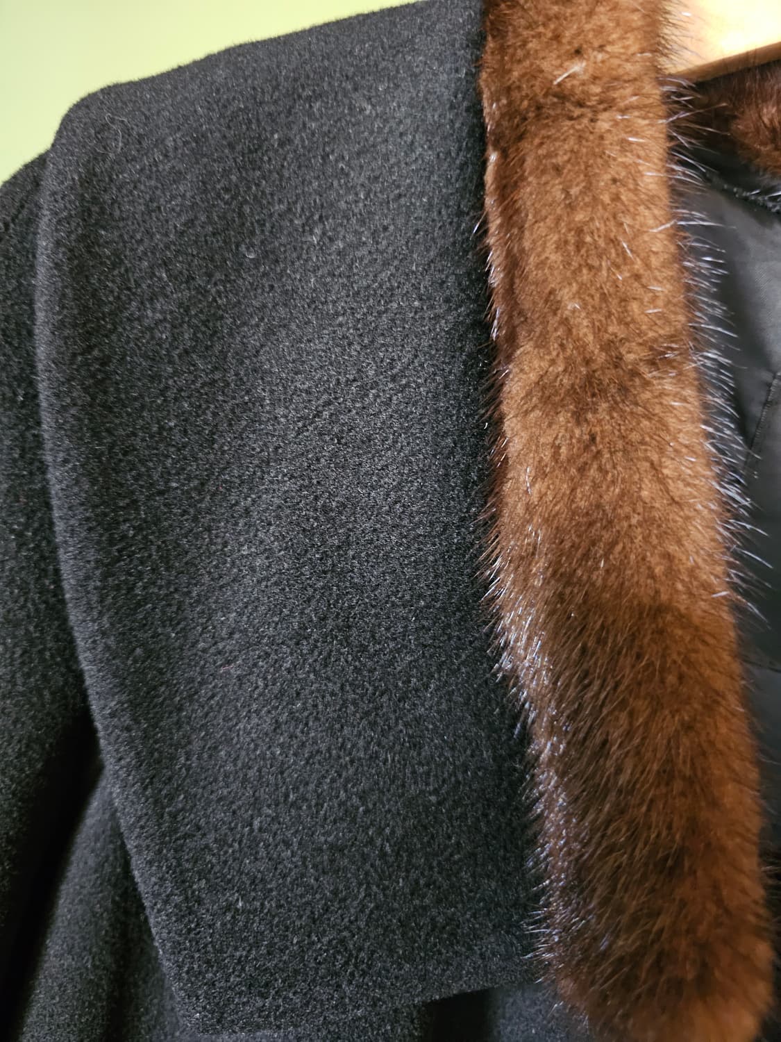 레니본 천연밍크배색 모캐시미어코트 상품이미지6