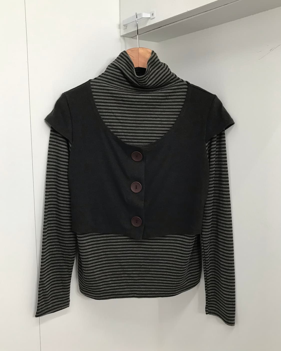 잔꽃 카키 레이어드 Setஜ 상품이미지5