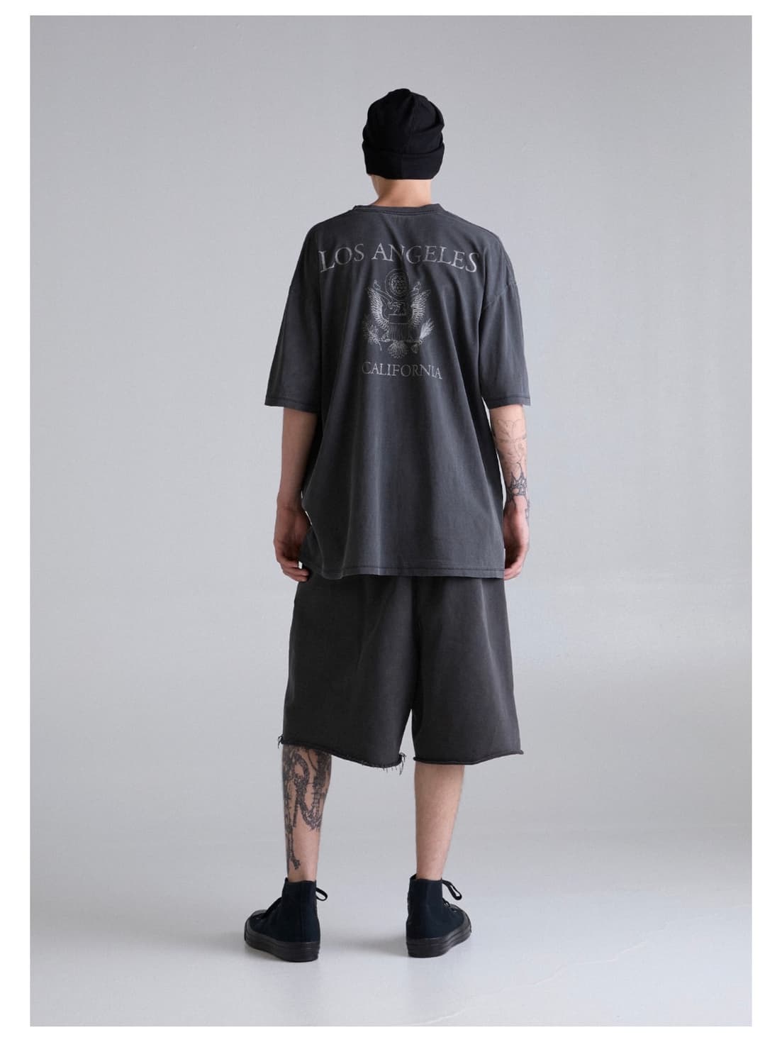 innir 이니어 252 LA CA T-SHIRT 2가지 색상 상품이미지1