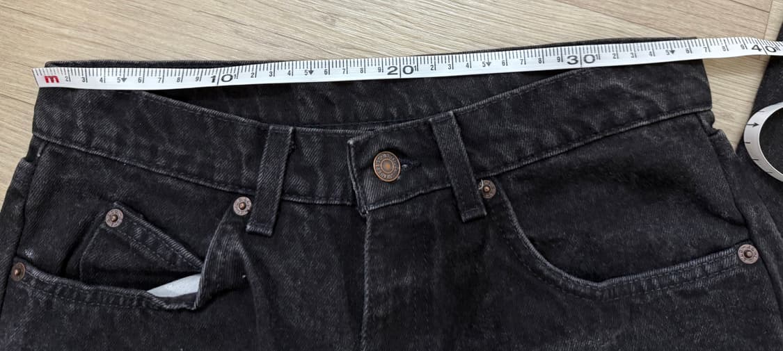[초레어 희귀템] 90년도 오렌지탭 빈티지 리바이스 565  흑청 상품이미지8