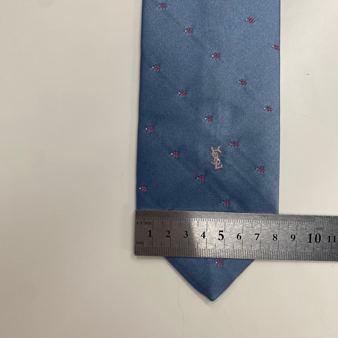 YSL 입생로랑 심플로고 명품 정품 넥타이 7.8cm 상품이미지7